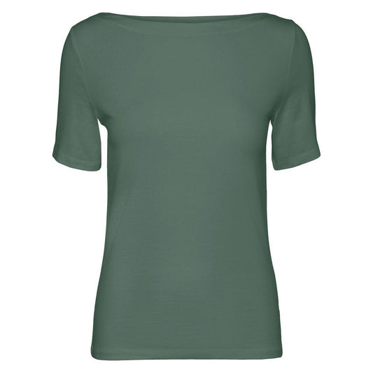 Vero Moda Green Viscose Tops & T-Shirt Vero Moda Dim Gray