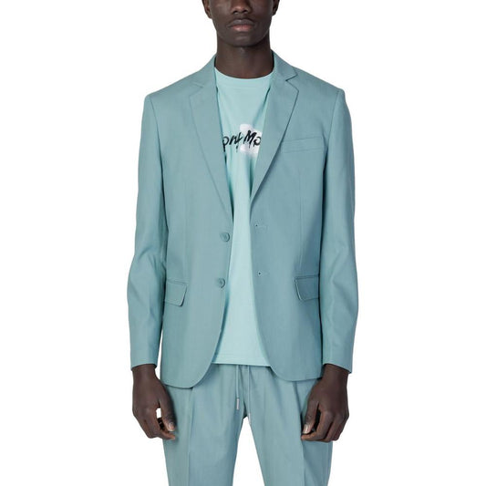 Antony Morato Green Tencel Suit Antony Morato Light Slate Gray