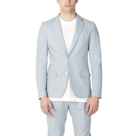 Antony Morato Green Linen Suit Antony Morato Light Gray