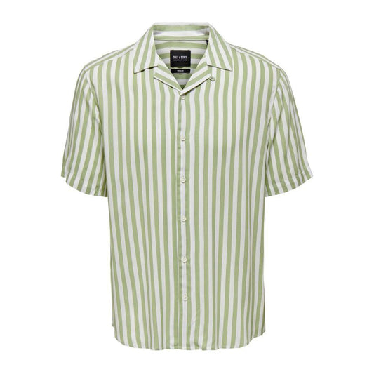 Only & Sons Green Viscose Shirt Only & Sons Gray