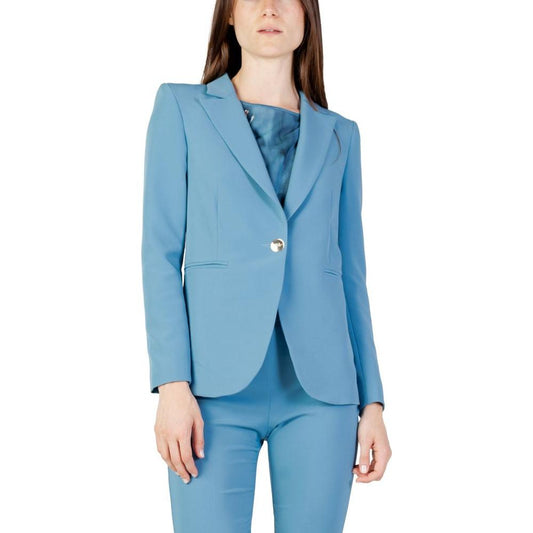 Rinascimento Turquoise Polyester Suits & Blazer Rinascimento Cadet Blue