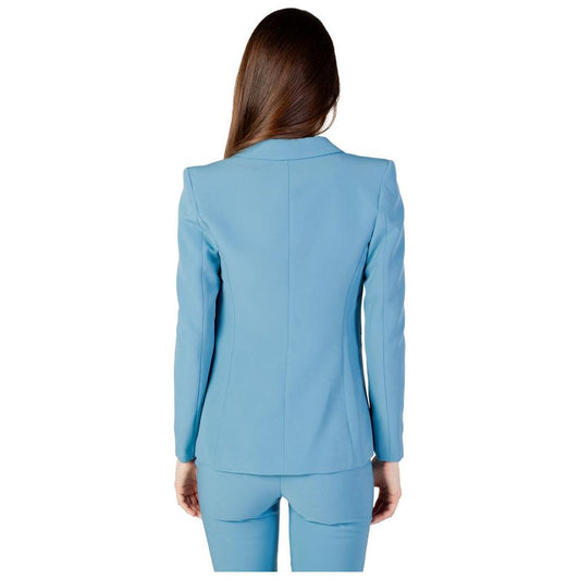 Rinascimento Turquoise Polyester Suits & Blazer Rinascimento Medium Aquamarine