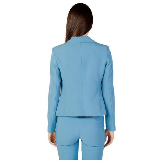 Rinascimento Turquoise Polyester Suits & Blazer Rinascimento Cadet Blue