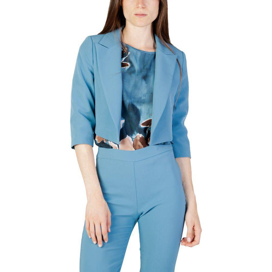 Rinascimento Turquoise Polyester Suits & Blazer Rinascimento Cadet Blue