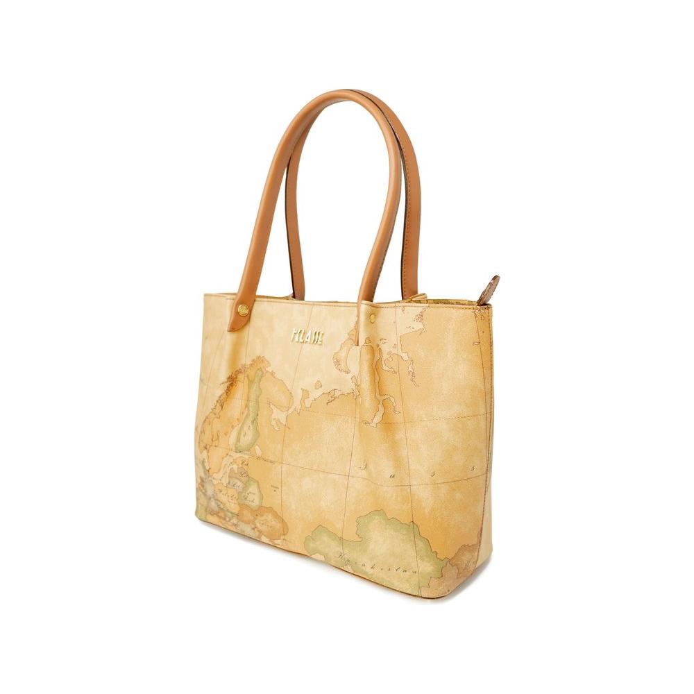Front view with bag zipped and handles upright.