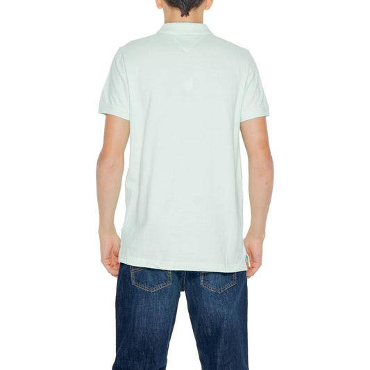 Tommy Hilfiger Jeans Green Cotton Polo Shirt Tommy Hilfiger Jeans Dark Slate Gray