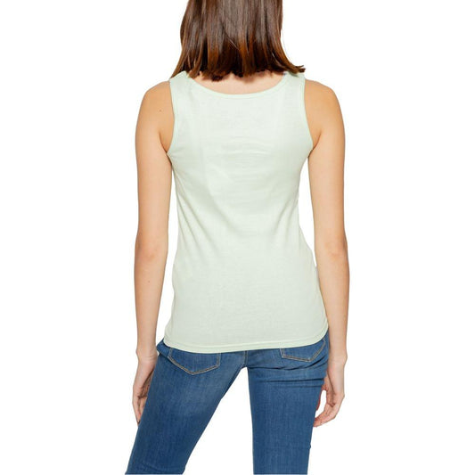 Guess Turquoise Cotton Tops & T-Shirt Guess Dark Slate Gray