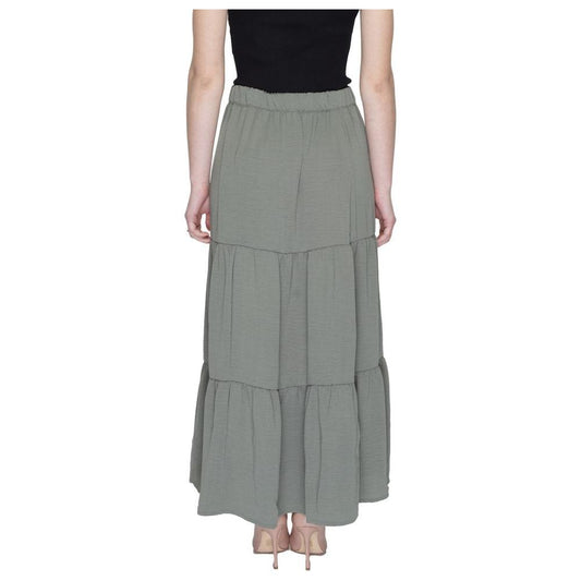 Jacqueline De Yong Green Polyester Skirt Jacqueline De Yong Slate Gray