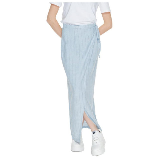Vero Moda Light Blue Linen Skirt Vero Moda Light Gray
