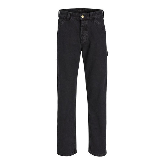 Jack Jones Black Cotton Jeans & Pant Jack Jones Dark Slate Gray