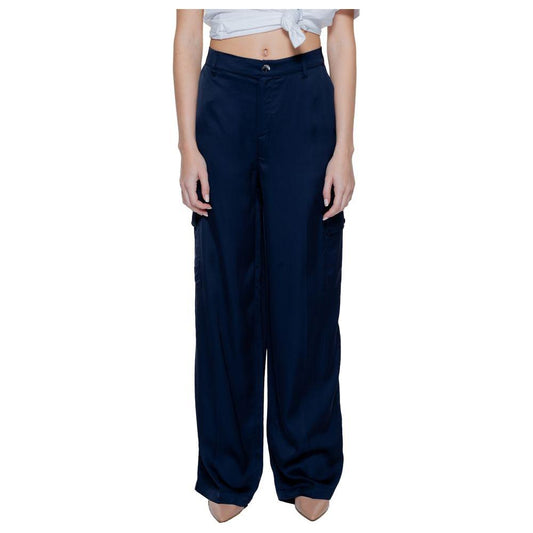 Street One Blue Viscose Jeans & Pant Street One Black