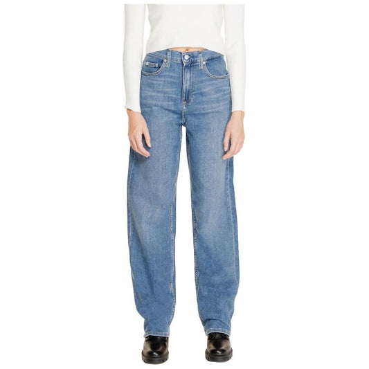 Calvin Klein Jeans Blue Cotton Jeans & Pant Calvin Klein Jeans Light Slate Gray