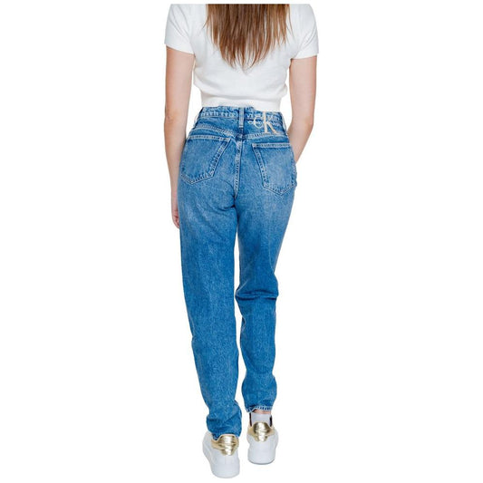 Calvin Klein Jeans Blue Cotton Jeans & Pant Calvin Klein Jeans Steel Blue