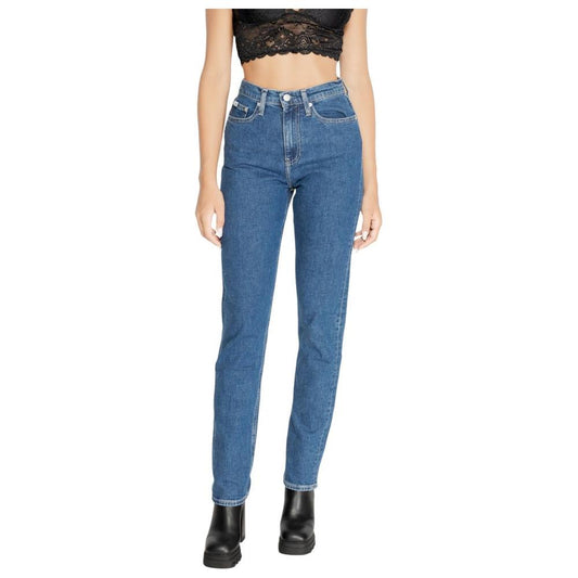 Calvin Klein Jeans Blue Cotton Jeans & Pant Calvin Klein Jeans Dark Slate Blue