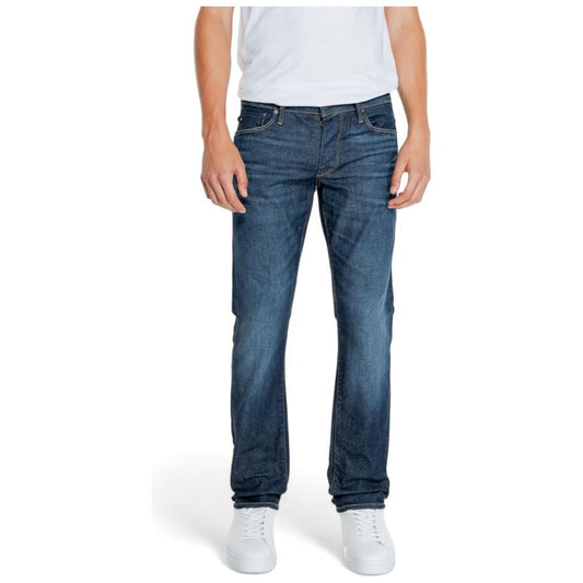Jack Jones Blue Cotton Jeans & Pant Jack Jones Light Gray