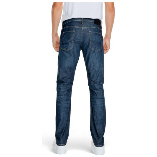 Jack Jones Blue Cotton Jeans & Pant Jack Jones Light Gray