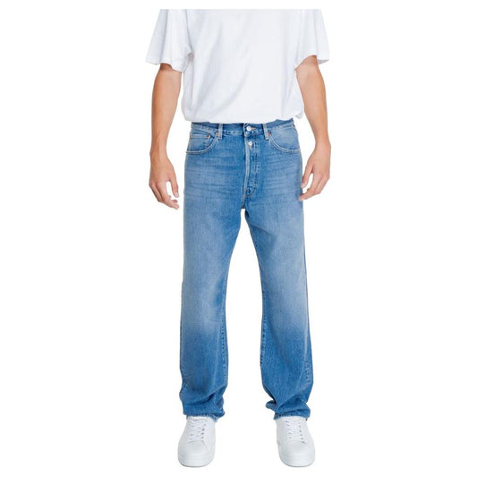 Replay Blue Cotton Jeans & Pant Replay Light Gray