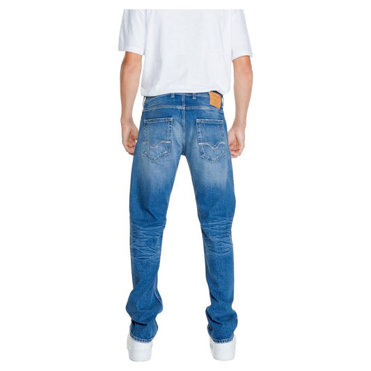 Replay Blue Cotton Jeans & Pant Replay Steel Blue