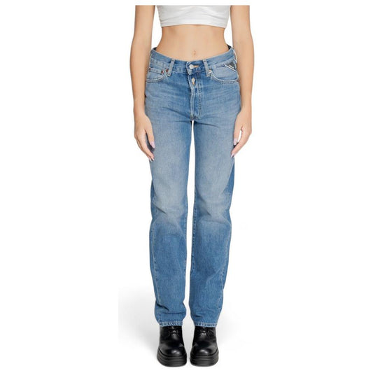 Replay Blue Cotton Jeans & Pant Replay Light Slate Gray