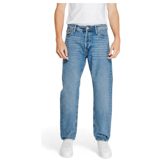 Jack Jones Blue Cotton Jeans & Pant Jack Jones Light Slate Gray