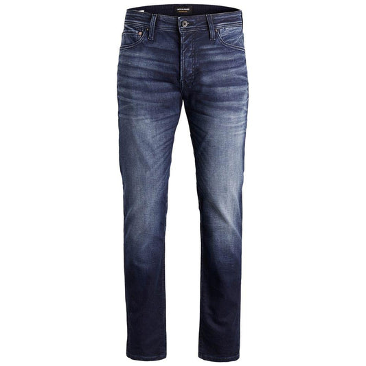Jack Jones Blue Cotton Jeans & Pant Jack Jones Dark Slate Gray