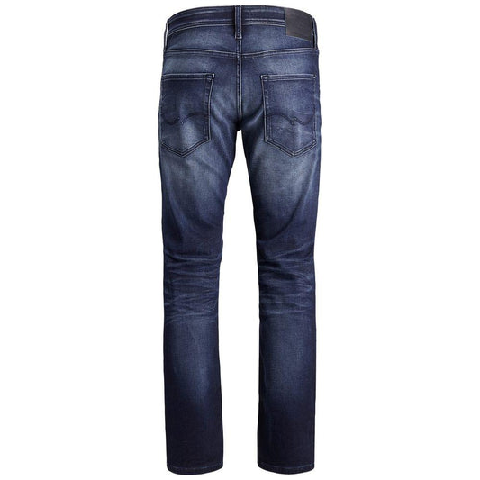 Jack Jones Blue Cotton Jeans & Pant Jack Jones Dark Slate Gray