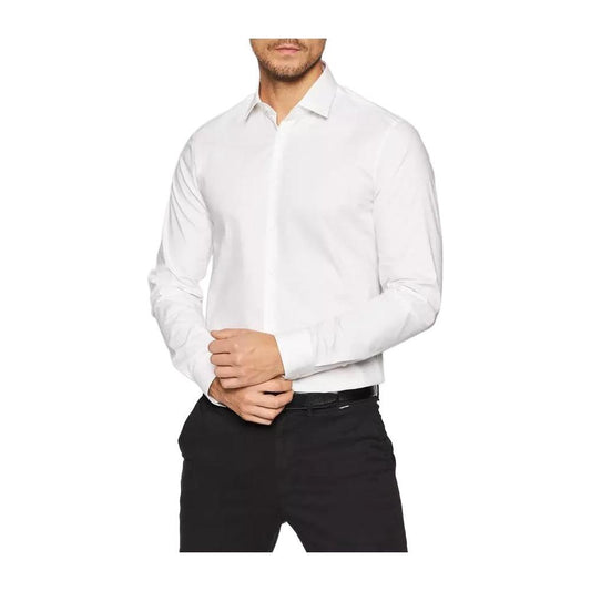 Calvin Klein White Cotton Shirt Calvin Klein Antique White
