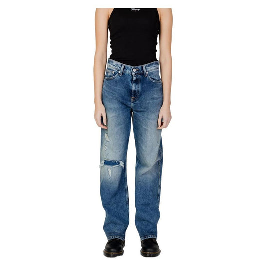 Tommy Hilfiger Jeans Blue Recycled Cotton Jeans & Pant Tommy Hilfiger Jeans Dark Slate Blue