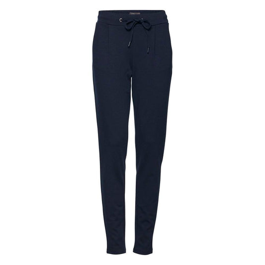 ICHI Blue Polyester Jeans & Pant ICHI Dark Slate Gray