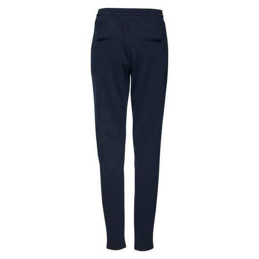 ICHI Blue Polyester Jeans & Pant ICHI Dark Slate Gray