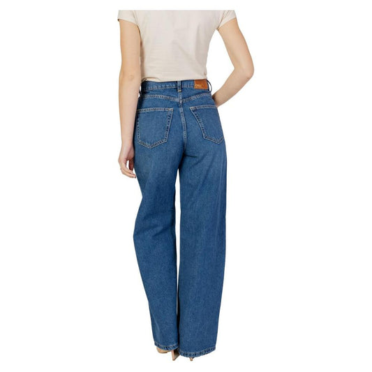 Only Blue Cotton Jeans & Pant Only Light Gray