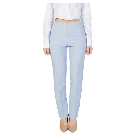 Sandro Ferrone Blue Polyester Jeans & Pant Sandro Ferrone Light Gray