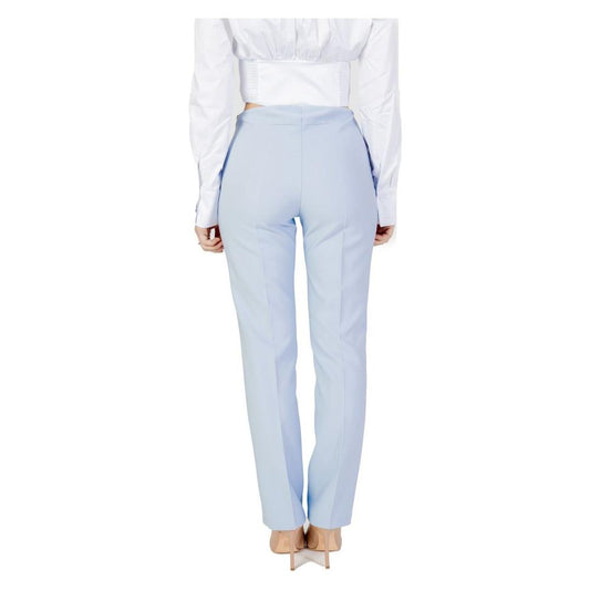 Sandro Ferrone Blue Polyester Jeans & Pant Sandro Ferrone Light Gray