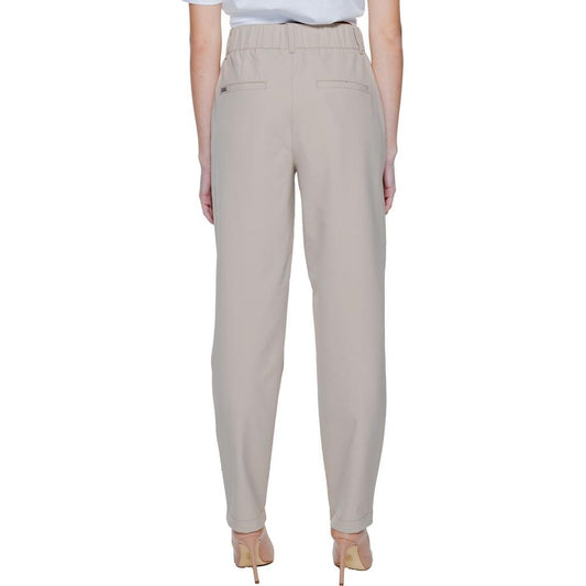 Street One Beige Polyamide Jeans & Pant Street One Gray