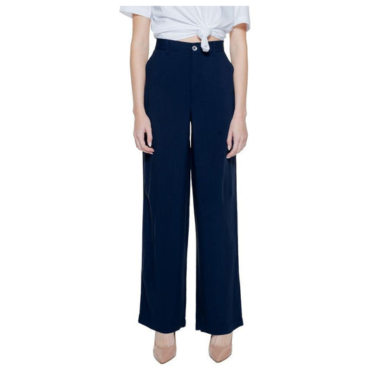 Street One Blue Viscose Jeans & Pant Street One Black