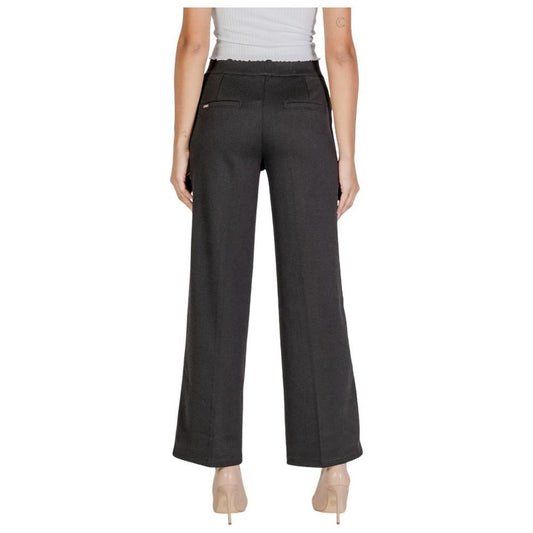 Street One Black Polyester Jeans & Pant Street One Dark Slate Gray