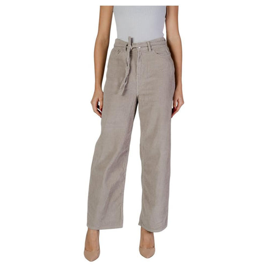 Only Beige Cotton Jeans & Pant Only Rosy Brown