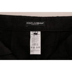 Dolce & Gabbana Black Floral Brocade Capri Pants BYX1126-2