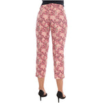Dolce & Gabbana Pink Floral Brocade Capri Pants PAN61114-3