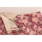 Dolce & Gabbana Pink Floral Brocade Capri Pants PAN61114-3