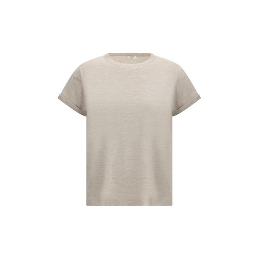 Brunello Cucinelli cashmere glitter T-shirt Brunello Cucinelli Gray