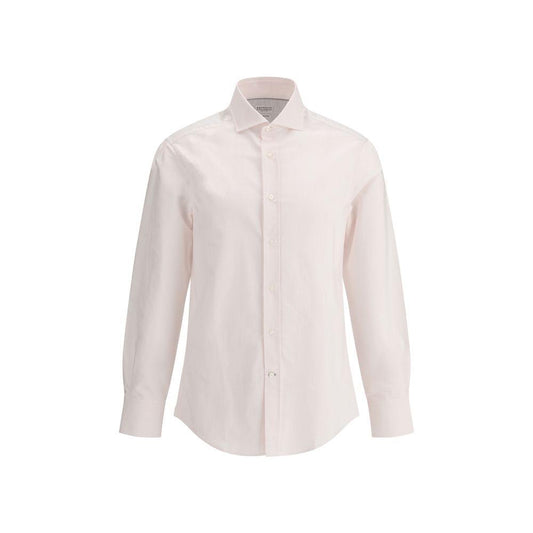 Brunello Cucinelli Striped Shirt Brunello Cucinelli Light Gray