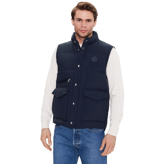 Woolrich Blue Polyester Vest Woolrich Light Gray