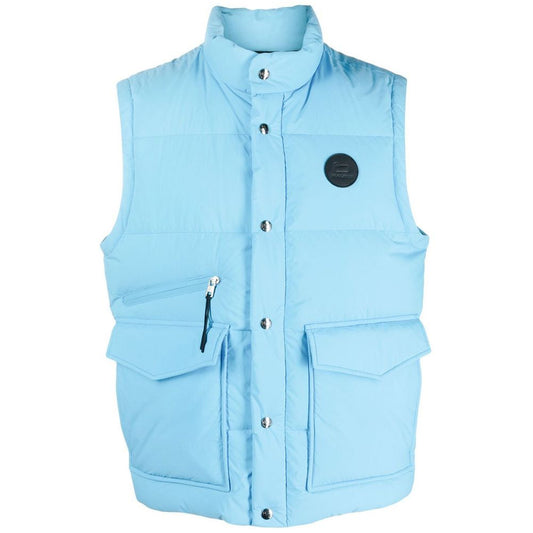 Woolrich Light Blue Polyester Vest Woolrich Light Blue