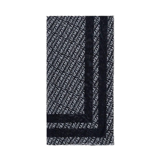 Armani Exchange Black Modal Scarf Armani Exchange Black
