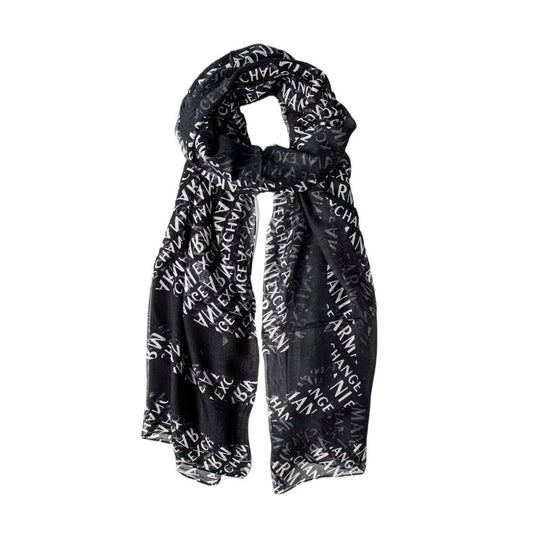 Armani Exchange Black Modal Scarf Armani Exchange Dark Slate Gray