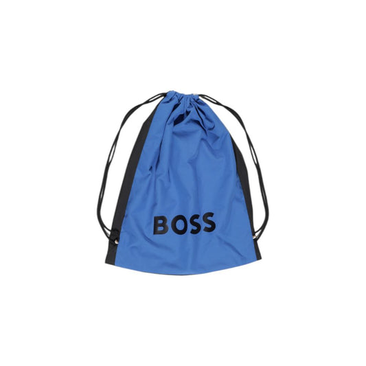 Hugo Boss Blue Polyester Swimwear Hugo Boss Steel Blue