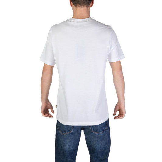 Hugo Boss White Cotton T-Shirt Hugo Boss Light Gray