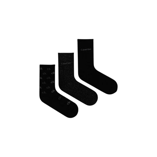 Calvin Klein Black Cotton Tights & Sock Calvin Klein Black