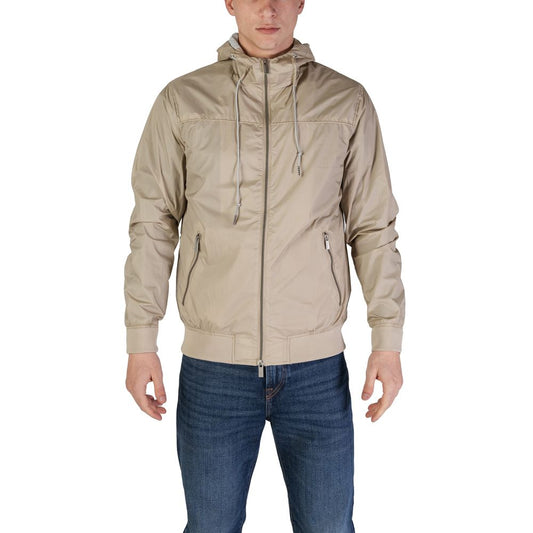 Hamaki-Ho Beige Nylon Jacket Hamaki-Ho Rosy Brown